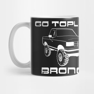1987-1991 Bronco Topless White Print Mug